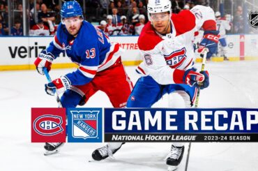 Canadiens @ Rangers 4/7 | NHL Highlights 2024