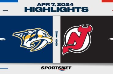 NHL Highlights | Predators vs. Devils - April 7, 2024