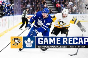 Penguins @ Maple Leafs 4/8 | NHL Highlights 2024