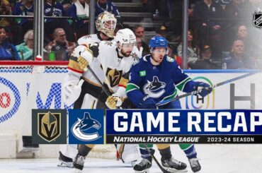 Golden Knights @ Canucks 4/8 | NHL Highlights 2024