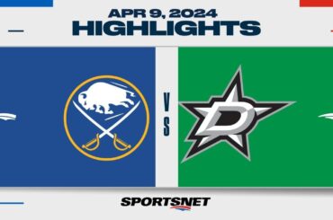 NHL Highlights | Sabres vs. Stars - April 9, 2024