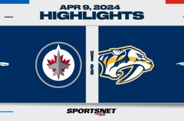 NHL Highlights | Jets vs. Predators - April 9, 2024