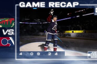 MacKinnon's 50th Goal | Toyota Game Recap 4/9/2024