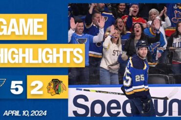 Game Highlights: Blues 5, Blackhawks 2