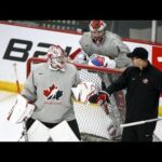 RACE FOR THE ROSTER: With three goalies vying for Canada's No. 1 job between the pipes