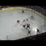 Laval Rocket's Lias Andersson's shot hits teammate Mitchell Stephens in the head vs. Bridgeport 3/15