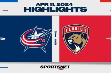 NHL Highlights | Blue Jackets vs. Panthers - April 11, 2024