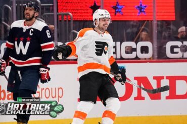 Laughton's 1st-career hatty leads Flyers to win over Caps