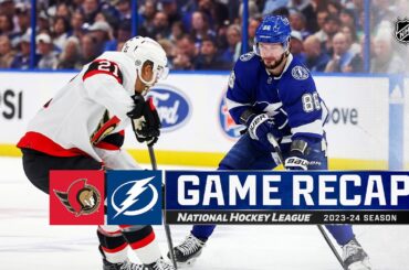 Senators @ Lightning 4/11 | NHL Highlights 2024