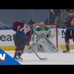 Nathan MacKinnon Blasts Bouncing Puck From High Slot To Beat Anton Khudobin High