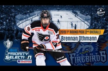 Flint Firebirds Select Brennan Othmann Second-Overall in OHL Draft (4/6/19)