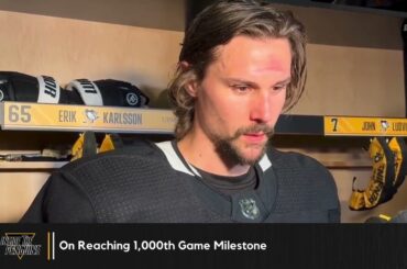 Penguins' Erik Karlsson On Reaching 1,000th Game