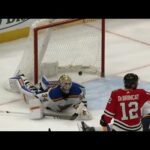 Alex DeBrincat burns Blues with third hat trick of the season