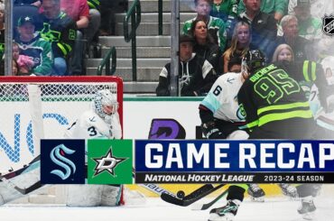 Kraken @ Stars 4/13 | NHL Highlights 2024