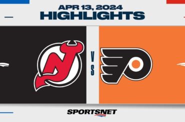 NHL Highlights | Devils vs. Flyers - April 13, 2024