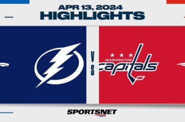 NHL Highlights | Lightning vs. Capitals - April 13, 2024