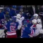 Ryan McDonagh Sends Corey Perry Into Rangers Bench Twice 11/4/13