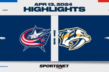 NHL Highlights | Blue Jackets vs. Predators - April 13, 2024