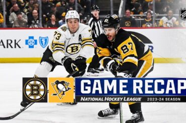 Bruins @ Penguins 4/13 | NHL Highlights 2024