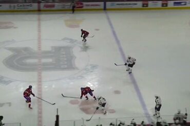 Laval Rocket's Jakub Dobeš stops Springfield Thunderbirds' Ryan Suzuki on another breakaway 4/6/24