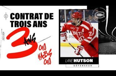 BREAKING NEWS: Lane Hutson signs with the Montreal Canadiens!