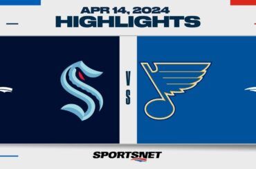 NHL Highlights | Kraken vs. Blues - April 14, 2024