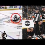 TERRIFYING MOMENT 😲 Steve Kozari Injured After COLLISION with Haydn Fleury! 🏒