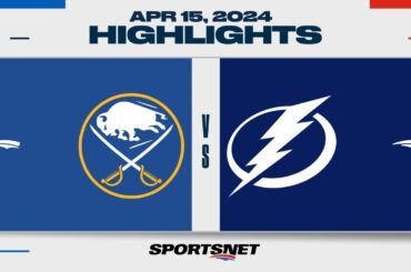 NHL Highlights | Sabres vs. Lightning - April 15, 2024