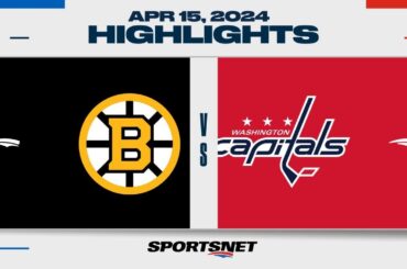 NHL Highlights | Capitals vs. Bruins - April 15, 2024