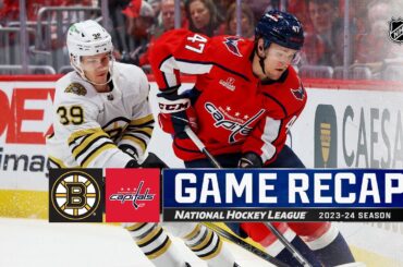 Bruins @ Capitals 4/15 | NHL Highlights 2024