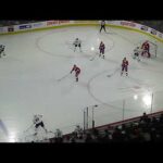 Adam Gaudette of the Springfield Thunderbirds scores vs. the Laval Rocket 4/6/24