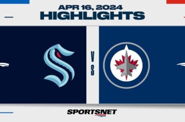 NHL Highlights | Kraken vs. Jets - April 16, 2024