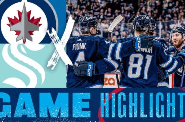 Winnipeg Jets vs. Seattle Kraken - Game Highlights