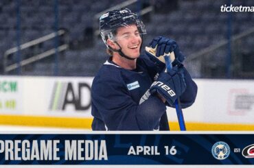GAVIN BRINDLEY MAKES HIS NHL DEBUT TONIGHT! 🤩 | Pregame Media (4/16/24)