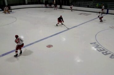 Malte Setkov, Libor Sulak, MIchael Rasmussen, Christoffer Ehn 3 on 1 drill