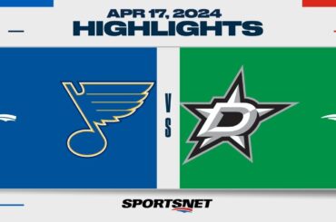 NHL Highlights | Blues vs. Stars - April 17, 2024