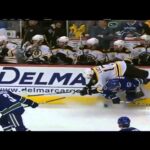 Dan Hamhuis hip check flips Lucic 6/1/11