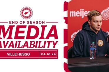 Ville Husso 2023-24 Detroit Red Wings End of Season Media