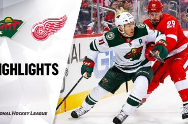 NHL Highlights | Wild @ Red Wings 2/27/20