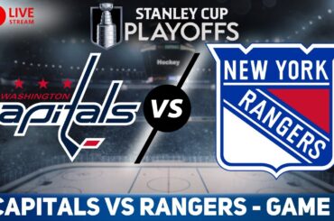 Washington Capitals vs New York Rangers GAME 1 LIVE GAME REACTION & PLAY-BY-PLAY | NHL Live stream