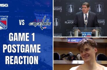 New York Rangers v Washington Capitals Game 1 Postgame Coach And Player Reaction