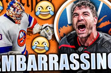 THE MOST EMBARRASSING CHOKE WE'VE SEEN IN A LONG TIME (New York Islanders VS Carolina Hurricanes)