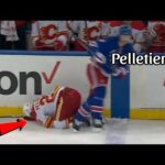 Video 🔴 Pelletier Injury 🤕 Flames Jakob Pelletier Exits Game Vs Rangers After Jacob Trouba Big Hit