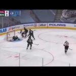 Joonas Donskoi buries a loose puck into the wide open net