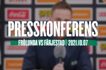 Presskonferensen efter Frölunda - Färjestad