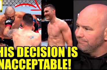 MMA Community blasts the decision of giving Chris Weidman a win after double eye poke, UFC ATL City