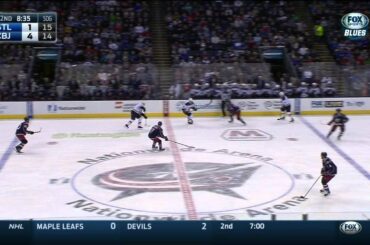 Paul Stastny wrist shot PPG 4-1 St. Louis Blues vs Columbus Blue Jackets Feb 6 2015 NHL