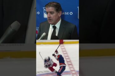 Peter Laviolette calls Islanders hits on Zibanejad & Trocheck "vicious" and "intentional" 😳 #shorts