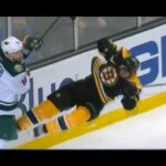 Jason Zucker Big Hit on Adam McQuaid