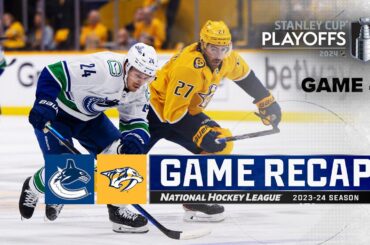 Gm 4: Canucks @ Predators 4/28 | NHL Highlights | 2024 Stanley Cup Playoffs